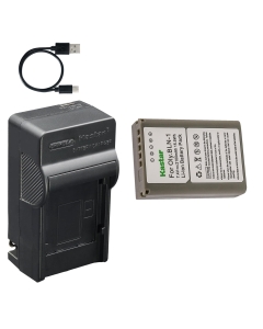 Kastar 1-Pack Battery and AC & USB-C Charger, Compatible with Olympus BLN-1 BLN1, for OM-D E-M1 E-M5 E-M5 Mark II Pen E-P5 Pen-F Cameras