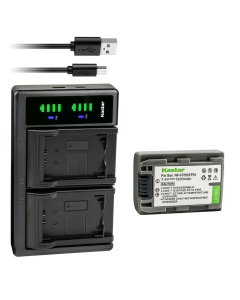 Kastar 1-Pack Battery and LTD2 USB Charger Replacement for Sony DCR-SR50, DCR-SR60, DCR-SR70, DCR-SR80, DCR-SR90, DCR-SR100, HDR-HC3, HDR-HC3E, DCR-DVD103, DCR-DVD105, DCR-DVD202, DCR-DVD203