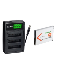 Kastar 1-Pack Battery with LZD3 USB Triple Charger Compatible with Sony NP-BN1 Type N, DSC-W310 W320 W350 W530 W650 W800 WX5 WX50 WX100 TX5 TX7 TX10 TX30 QX10 QX30 QX100 Cameras