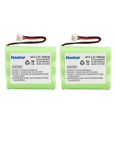 Kastar 2-Pack AAX3 3.6V 1600mAh EH Ni-MH Rechargeable Battery for Motorola, Radio Shack, Sanyo Series Cordless Phone (Check Your Cordless Phone Model Down)