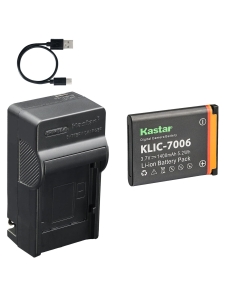 Kastar 1-Pack Battery and AC & USB-C Charger, Compatible with Kodak KLIC-7006 LB-012 for EasyShare M22 M23 M200 M522 M530 M550 M575 M580 M883 M5350 M5370 and PixPro FZ51 FZ53 FZ55 SL5