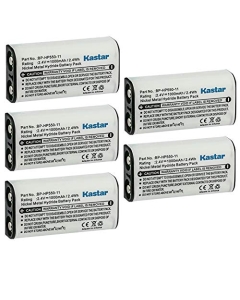 Kastar 5-Pack BP-HP550-11 2.4V 1000mAh Ni-MH Battery Replacement for Sony MDR-RF4000RK MDRRF4000RK, MDR-RF4000-1 MDRRF40001, MDR-RF810 MDRRF810, MDR-RF810RK MDRRF810RK, MDR-RF840 MDRRF840 Headphone