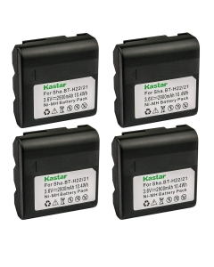 Kastar 4-Pack BT-H22 Battery 3.6V 2900mAh Replacement for Sharp VL-S1H, VL-S1U, VL-S5, VL-S5U, VL-SE10, VL-SE10H, VL-SE10U, VL-SE15, VL-SE20, VL-SE20H, VL-SE20U, VL-SE50U, VL-SW50, VL-SW50E, VL-SW50U