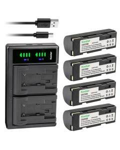 Kastar 4-Pack Battery and LTD2 USB Charger Replacement for Kodak KLIC-3000, Kodak DC4800 DC4800 Zoom, Leica Digilux Zoom, EPSO R-D1, R-D1s, R-D1xG Camera