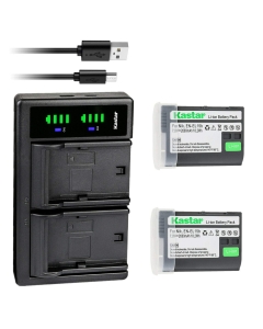 Kastar 2-Pack EN-EL15e Battery and LTD2 USB Charger Replacement for Nikon EN-EL15, EN-EL15a, EN-EL15b, EN-EL15e Battery, Nikon Z 5, Z5, Z 6, Z6, Z 7, Z7, Z 7 Q3, Z7Q3 Cameras