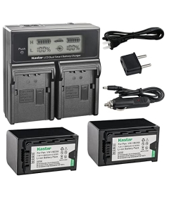 Kastar Fast Charger + 2X Battery Replacement for Panasonic VW-VBD29 VW-VBD58 AG-AC8 AG-DVC30 AG-HPX171 AG-HPX250 AG-HPX255 AG-HVX201 AJ-PCS060 AJ-PX270 AJ-PX298 HC-MDH2 HC-X1000 HDC-Z10000 HC-X1