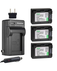 Kastar BP210E Battery (3-Pack) and Charger Kit for Samsung IA-BP210R IA-BP210E IA-BP420E and SMX-F44 F50 F53 F54 F500 F501 F530 HMX-F80 F90 H200 H300 H304 S10 S15 S16 Camera