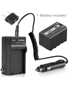 Kastar VBD58 Battery 1 Pack + Charger for Panasonic VW-VBD29 VW-VBD58 VW-VBD78 & AG-3DA1 AG-AC8 AG-DVC30 AG-HPX171 AG-HPX250 AG-HPX255 AG-HVX201 AJ-PCS060 AJ-PX270 AJ-PX298 HC-MDH2 HC-X1000 HDC-Z10000