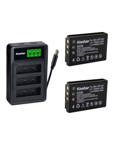 Kastar 2-Pack Battery with LZD3 USB Triple Charger Compatible with XW-EX003 RD2400A-BAT US-S Compatible Devices, AXS-100 AXS-110 OTDR PV-1000 V300 Scanner and Industrial Equipment