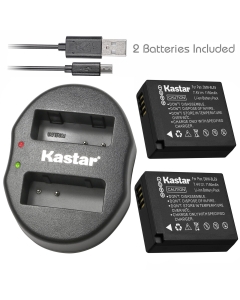 Kastar Battery X2 & Dual USB Charger for Panasonic DMW-BLE9 DMW-BLG10 Lumix DMC-GF3 GF5 GF6 GX7 GX80 GX85 LX100 DMC-ZS60 DMC-ZS100 ZS110 S6 DMC-TX1 ZS70 TZ100 TZ101 DMC-TZ80 DMC-TZ81 TZ85