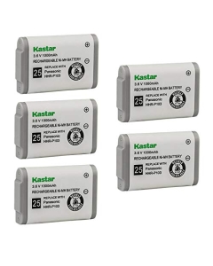 Kastar 5-Pack HHR-P103 Battery Replacement for Radio Shack 89-1324-00-00 8913240000, ATEL0365 TEL0365 Lenmar CBO103 CBO-103 Panasonic HHR-P103 HHRP103 HHR-P103A HHRP103A Type 25