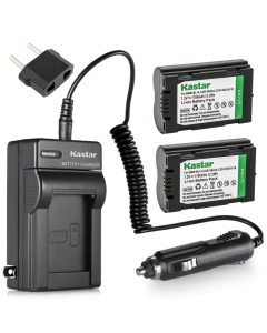 Kastar Battery (X2) & AC Travel Charger for Leica BP-DC1, BP-DC3 Battery and Leica Digilux 1, Leica Digilux 2, and Leica Digilux 3 Digital Cameras