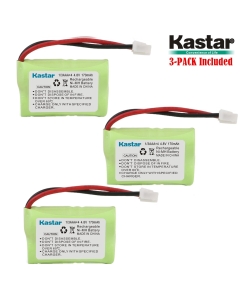 Kastar 3-Pack 4.8V 170mAh Ni-MH Rechargeable Battery for SportDog FR200, SD-400, SD-800, PetSafe Yard & Park Remote Dog Trainer, PDT00-12470 RFA-417 PAC00-12159 FR-200P Collar Receiver Plus Coaster