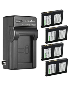 Kastar 4-Pack Battery and AC Wall Charger Replacement for JVC BN-VM200 LY34416-001B Battery, JVC GZ-MC200E GZ-MC200EX GZ-MC200U GZ-MC200US GZ-MC500 GZ-MC500EK GZ-MC500EX GZ-MC500U GZ-MC500US Cameras