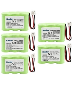 Kastar 5-PACK Ni-MH Rechargeable Battery Compatible with Vtech IA5870 IA5882 GZ2334 GZ2434 GZ2436 GZ2437 GZ2439 GZ2456 GZ2459, AT&T 2422 80-5074-00-00 Lucent 2422 Sanik 3SN-2/3AA30-S-J1 Cordless Phone