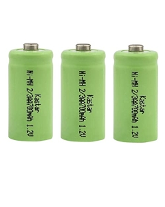 Kastar 3-Pack Ni-MH Battery 2/3 AA Ni-MH 1.2V 700mAh Replacement for Solar Light, Solar Decorations, Solar Flowers, Holiday Solar Lights, Walmart lawn solar lights, Walmart pathway lights, Yard lights