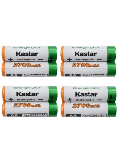 Kastar AA (8-Pack) Ni-MH 2700mAh Super High-Capacity Rechargeable Batteries Pre-Charged