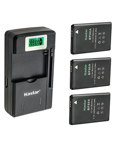 Kastar 3-Pack Battery and LCD USB Charger Compatible with Samsung BP-90A BP90A IA-BP90A Battery, Samsung HMX-E10, HMX-E10WP, HMX-E10BP, HMX-E10OP Digital Cameras