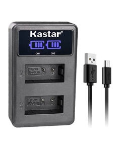 Kastar EN-EL20 LED2 USB Battery Charger Compatible with Nikon 1 J1, Nikon 1 J2, Nikon 1 J3, Nikon 1 S1, Nikon 1 V3, Nikon DL24-500 DSLR Camera