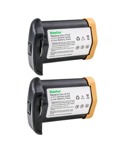 Kastar 2-Pack LP-E4 Battery 11.1V 4400mAh Replacement for Canon LP-E4 LPE4, US 5751B002 Battery, Canon LC-E4 LC-E4N Charger