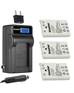 Kastar 3-Pack EN-EL5 Battery and LCD AC Charger Compatible with Nikon Coolpix 3700, Coolpix 4200, Coolpix 5200, Coolpix 5900, Coolpix 7900, Coolpix P3, Coolpix P4, Coolpix P80 Digital Cameras