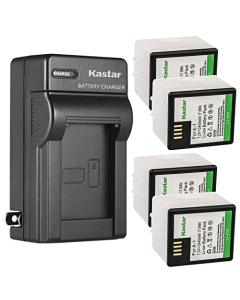 Kastar 4-Pack Battery and AC Wall Charger Replacement for Arlo A-1, A-1B, A-1C, 308-10029-01, Arlo Pro VMC4030, Arlo Pro2 Pro 2 Arlo Security Light VMA4400 Netgear Arlo VMS4230-100PAS