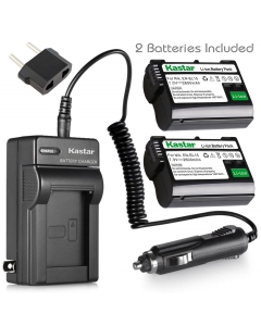 Kastar Battery (2-Pack) and Charger Kit for Nik EN-EL15, MH-25 Work with Nik DSLR D750 D7100, D7000, D800E, D800, D610, D600, NIK 1 V1 Cameras