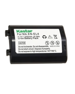 Kastar 1-Pack EN-EL4a Battery 11.1V 3200mAh Replacement for Nikon EN-EL4, EN-EL4a, EN-EL4e Battery, MH-21, MH-22 Charger, Nikon Camera D2, D2H, D2Hs, D2X
