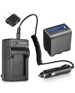 Kastar Battery and Charger Replacement for Sony NP-QM91D NP-QM91 and Sony Cyber-shot DSC-F707 DSC-F717 DSC-F828 DSC-R1 DSC-S30 DSC-S50 DSC-S70 DSC-S75 DSC-S85; Sony DSR-PDX10 HVL-ML20M HVR-A1 GV-D1000