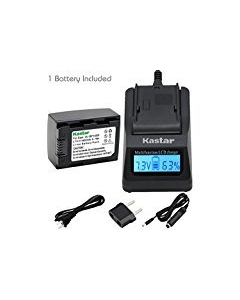 Kastar Fast Charger Kit and Battery (1-Pack) for IA-BP105R and Samsung HMX-F80 F90 HMX-F800 F900 SMX-F50 SMX-F53 SMX-F54 SMX-F500 SMX-F501 SMX-F530 SMX-F70 SMX-F700 HMX-H300 H303 H304 H305 HMX-H320