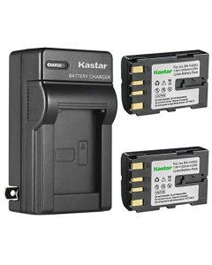 Kastar 2-Pack Battery and AC Wall Charger Replacement for JVC GR-DVL810, GR-DVL815, GR-DVL817, GR-DVL820, GR-DVL822, GR-DVL828, GR-DVL865, GR-DVL867, GR-DVL900, GR-DVL910, GR-DVL915, GR-DVL920