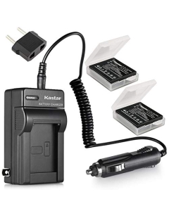 Kastar Battery (X2) & Travel Charger Replacement for Lumix CGA-S005 S005E DMW-BCC12 and Lumix DMC-FS1 FS2 DMC-FX01 FX07 DMC-FX1 FX3 FX8 FX9 FX10 FX12 FX50 FX100 FX150 FX180 DMC-LX1 LX2 LX3