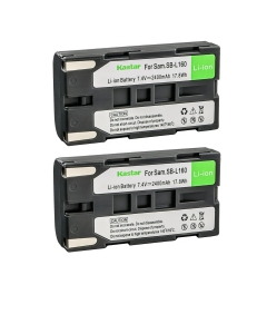 Kastar 2-Pack Battery SB-L160 Replacement for Samsung VP-M53, VP-M54, VP-W60, VP-W60B, VP-W61, VP-W61D, VP-W63, VP-W70, VP-W70U, VP-W71, VP-W75, VP-W75D, VP-W80, VP-W80U, VP-W87, VP-W87D Camera