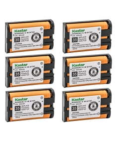 Kastar 6-Pack Battery 3.6V 900mAh Replacement for Panasonic HHR-P107 HHRP107 HHR-P107A HHR-P107A/1B HHR-P107A1B Type 35 PQSUHGLA1ZA BB-GT1500 BBGT1500 BB-GT1500B BBGT1500B Battery