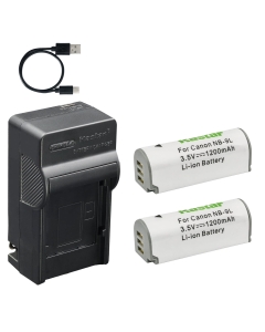Kastar 2-Pack Battery and AC & USB-C Charger Compatible with NB-9L NB-9LH Camera for Canon PowerShot N N2 ELPH 510 520 530 HS SD4500 is IXUS 1000 HS IXY 50S Digital Camera