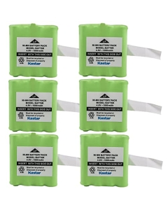 Kastar 6-Pack BATT6R Battery 4.8V 1000mAh Replacement for Midland LXT500, LXT500VP3, LXT535, LXT535VP3, LXT560, LXT560VP3, Midland 456R, Midland PB-G6, Midland G6, Midland PB-G8, Midland G8