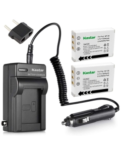 Kastar Battery (2-Pack) + Charger for Fujifilm NP-95 & Finepix F30, Finepix F31FD, Finepix Real 3D W1, Finepix X30, Finepix X100, Finepix X100T, Finepix X100LE, Finepix X100S, Finepix X-S1 Cameras