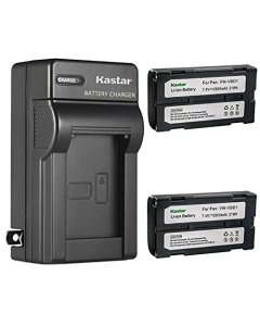 Kastar 2-Pack Battery and AC Wall Charger Replacement for Topcon GPS HiPer II GNSS receivers, HiPer V GNSS receivers, Topcon Instruments ES Series, OS Series, DS Series, PS Series