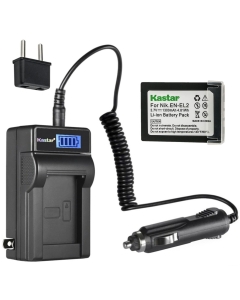 Kastar 1-Pack EN-EL2 Battery and LCD AC Charger Compatible with Nikon EN-EL2 ENEL2 EL2 Battery, Nikon MH-60 Charger, Nikon Coolpix 2500, Nikon Coolpix 3500, Nikon Coolpix SQ Digital Cameras