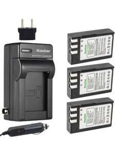 Kastar Battery (3-Pack) and Charger Replacement for Nikon EN-EL9, EN-EL9a, MH-23 Compatible with Nikon D3000, D5000, D40, D60, D40X SLR Cameras