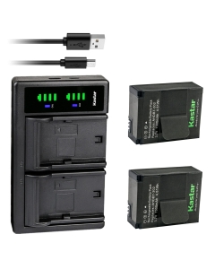 Kastar 2-Pack Battery and LTD2 USB Charger Replacement for GoPro AHDBT-201 AHDBT-301 AHDBT-302 Battery, ACARC-001, AWALC-001, AHBBP-301 Charger, GoPro HD HERO3+ Silver Edition, HD HERO3+ Black Edition