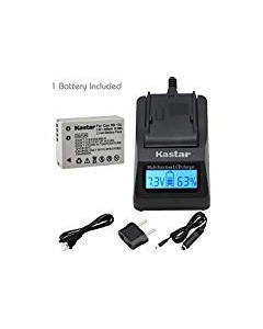 Kastar Ultra Fast Charger Kit and Battery (1-Pack) for NB-10L, CB-2LC and PowerShot G1 X, PowerShot G15, PowerShot G16, PowerShot SX40 HS, PowerShot SX50 HS, PowerShot SX60 HS