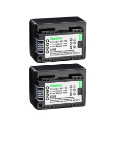 Kastar Battery BP-718 (2-Pack) for Canon BP-718 BP-727BP-709 CG-700 and VIXIA HF M50 HF M52 HF M500 HF R30 HF R32 HF R40 HF R42 HF R50 HF R52 HF R60 HF R62 HF R300 HF R400 HF R500 HF R600 Cameras