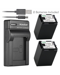 Kastar Battery X2 & Slim USB Charger for Canon BP-827 VIXIA HF10 HF11 HF20 HF21 HF100 HF200 HF G10 HF M30 HF M31 HF M32 HF M40 HF M41 HF M300 M400 HF S10 S11 S20 S21 S30 S100 S200 HG20 HG21 HG30 XA10