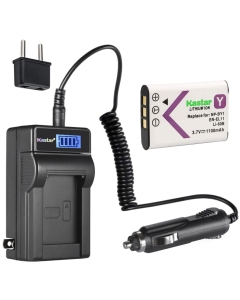 Kastar 1-Pack NP-BY1 Battery and LCD AC Charger Compatible with Sony NP-BY1 NPBY1 Battery, Sony Mini HDR-AZ1 Mini HDR-AZ1vb Mini HDR-AZ1vr Video Cameras