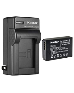 Kastar 1-Pack Battery and AC Wall Charger Replacement for Canon LP-E12 LPE12 Battery, Canon LC-E12 LC-E12E Charger, Canon EOS M50, EOS M50 Mark II, EOS M100, EOS M200, EOS Rebel SL1 Camera