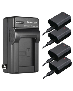 Kastar 4-Pack USB-C Battery and AC Wall Charger Replacement for Sony NP-FZ100, NP-FZ100 PRO Battery, BC-QZ1, NPA-MQZ1K Charger, Camera Grip VG-C3EM, Sony Alpha α7 α9 α6600 α6700 ZV-E1 FX3 FX30 Camera