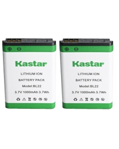 Kastar 2-Pack BL22 3.7V 1000mAh Li-Ion Battery Replacement for Retevis BL19 BL22 RT22 RT22S RT15 RT19 RT619 RT622 Two Way Radio