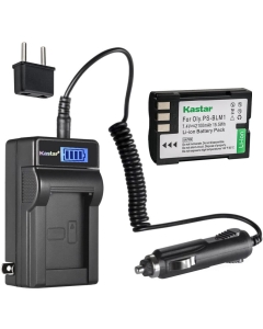 Kastar 1-Pack BLM1 BLM-1 PS-BLM1 Battery and LCD AC Charger Compatible with Olympus BLM-1 BLM-1S, BLM-01 BLM01, PS-BLM1 BCM-2 Battery and Charger, Olympus HLD-2 Battery Grip, HLD-4 Battery Grip