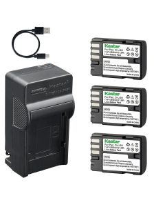 Kastar 3-Pack D-Li90 Battery and AC & USB-C Charger Compatible with Pentax K-1 K-3 III K-3 II K-5 II K-5 IIs K-7 645D 645Z DSLR Cameras